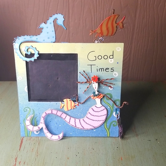 Accents | Funky Metal Good Times Picture Framemermaidfish Abstract Art ...